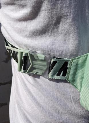Сумка nike, зелёная, фисташковая, big swoosh, мессенджер, сумка через плечо, барсетка...