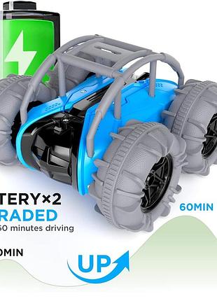 Maxtronic з дистанційним керуванням автомобіль амфібія, 2,4 ггц 4wd водонепроникний човен із дистанційним4 фото