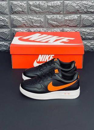 Nike кроссовки с белой подошвой и оранжевыми вставками подростковые 36-406 фото