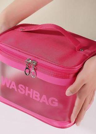 Высокая водонепроницаемая косметичка washbag, органайзер для косметики2 фото