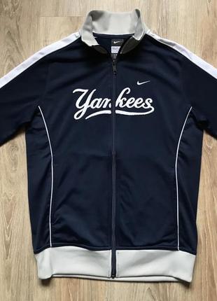 Спортивная кофта олимпийка мастерка low nike yankees фанатская