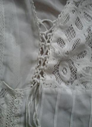 Блуза-туника с кружевом3 фото