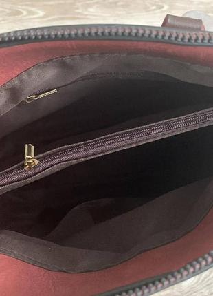 Модна жіноча сумка з брелоком через плече. містка жіноча сумочка з екошкіри (0407)3 фото