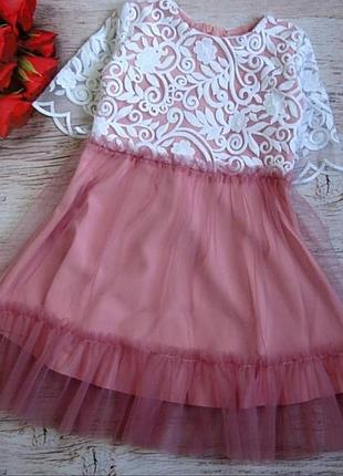 Лілове кружевне платячко