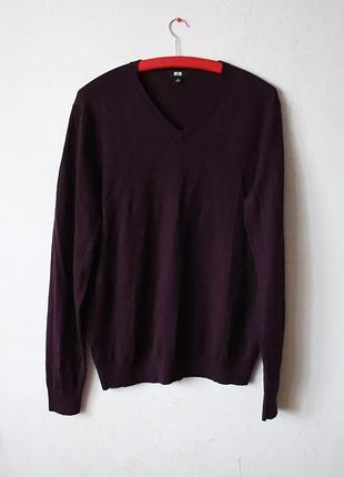 Свитер uniqlo 100% шерсть