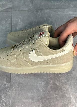 Мужские кроссовки nike air force beige