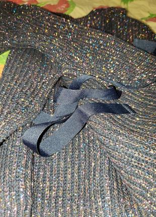 Брендовый нарядный  весь в люрекс джемпер свитер tara jarmon италия6 фото