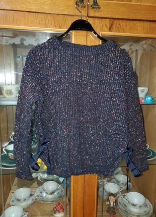 Брендовый нарядный  весь в люрекс джемпер свитер tara jarmon италия7 фото