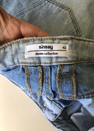 Рваные джинсы светлые с дырками sinsay6 фото