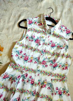 Платье в винтажном стиле в цветочный принт uk 143 фото