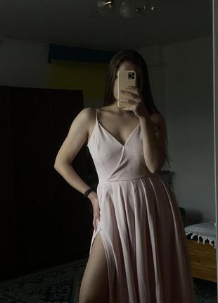 Платье для дружки розовое платье выпускное вечернее8 фото