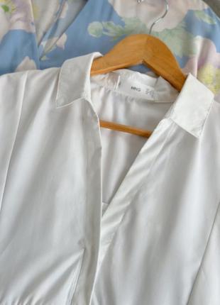 Белое платье свободного кроя от mango9 фото