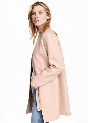 Пальто h&m р. 48-50 (удлиненний френч, пиджак, плащ), на молнии