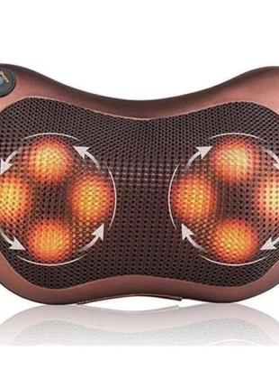 Масажна подушка car and home massage pillow, масажер для шиї автомобільний2 фото