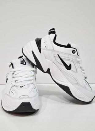 Nike m2k tekno white black1 фото