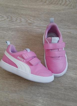 Кроссовки розовые puma courtflex 23 размер3 фото