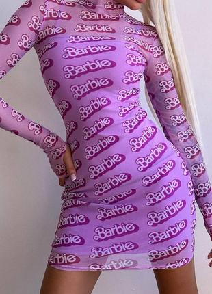 Міні сукня з принтом  тканина: сітка, трикотажна підкладка5 фото