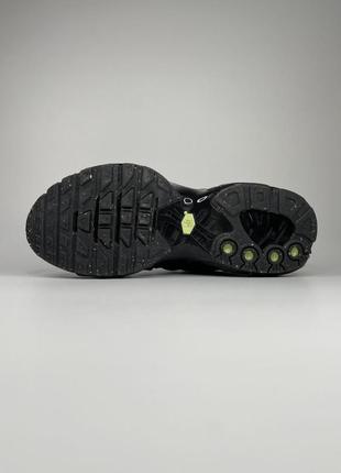 Nike air max tn terrascape plus (чорні з лаймовим)5 фото