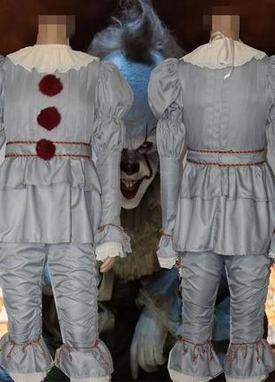 Карнавальный костюм клоун оно пеннивайз аниматор косплей delux. s,m, l2 фото