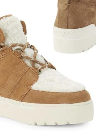 Снікери faux shearling&suede sneakers