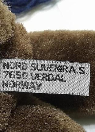 Nord suvenira norway  - лось -м'яка іграшка сувенір5 фото