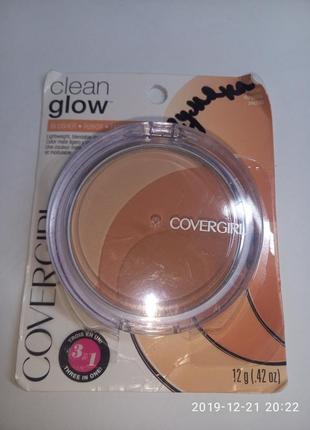 Рум'яна covergirl clean glow lightweight powder blush peaches 1102 фото