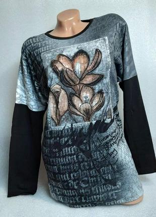 54-56 р. Женская кофточка блуза большой размер6 фото