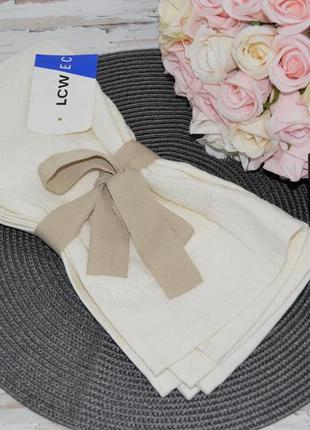Новый фирменный подарочный комплект набор 3 шт полотенце для рук махровый lc waikiki вайки6 фото