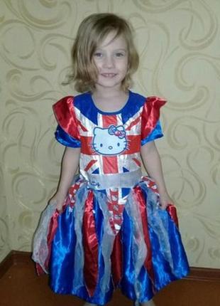 Карнавальна сукня хеллоу кітті 7-8 років.