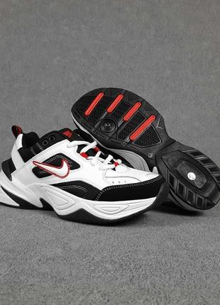 Жіночі кросівки nike m2k tekno white black red3 фото