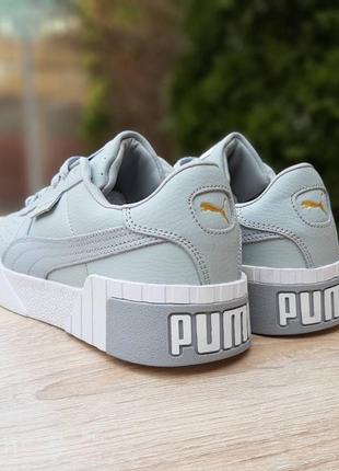 Кеды женские puma cali серые, пума кали, кроссовки4 фото