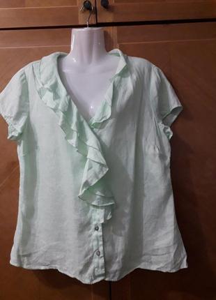 John lewis pure linen блуза сорочка 100%льон.1 фото