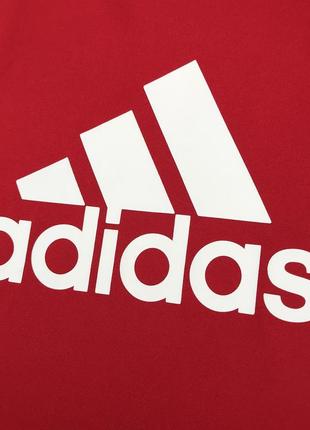 Мужская ярка красная спортивная футболка майка adidas climalite оригинал адидас размер м как новая8 фото
