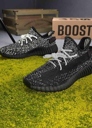 Женские кроссовки adidas yeezy boost 350 black4 фото