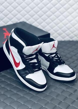 Кросівки чоловічі nike air retro jordan 1 хайтопи найк ретро джордан5 фото