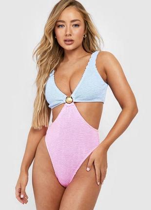 Невероятно красивый фактурный купальник от boohoo