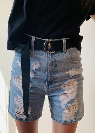 Стильные джинсовые шорты cropp7 фото
