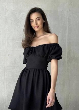 Новое платье платье платье платье платье платье сарафан черное с открытыми плечами2 фото