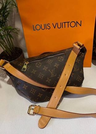 Сумка-бананка louis vuitton bumbag monogram unisex brown5 фото