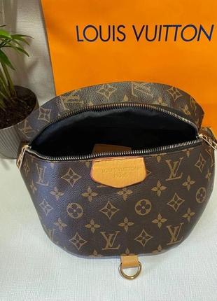 Сумка-бананка louis vuitton bumbag monogram unisex brown1 фото