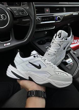 Nike m2k tekno all white black m