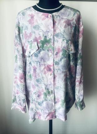 Італійська шовкова сорочка- блузка вінтажний стильnostalghia
