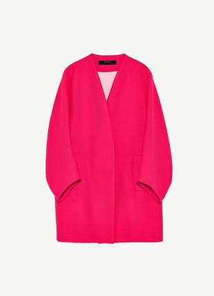 Очень красивое яркое розовое пальтишко от zara