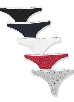 Набор из 5 трусиков тонг Tommy hilfiger (размеб) оригинал