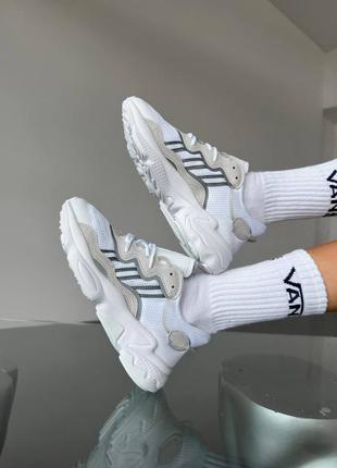 Крутые фирменные женские кроссовки текстиль на лето  весна adidas ozweego1 фото