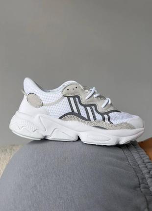 Крутые фирменные женские кроссовки текстиль на лето  весна adidas ozweego8 фото