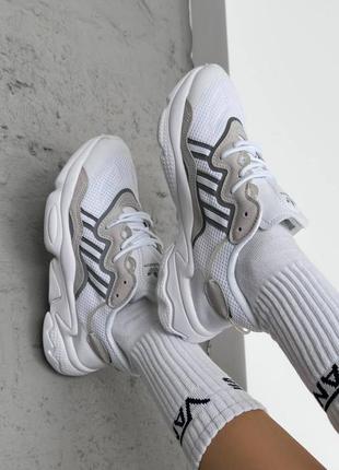 Крутые фирменные женские кроссовки текстиль на лето  весна adidas ozweego7 фото