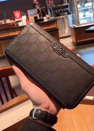 Мужской кожаный клатч