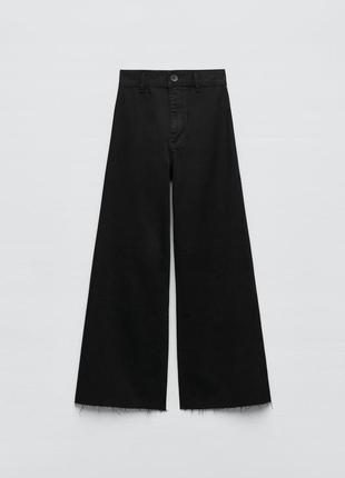 Джинси нові zara the marine straight in pure black 44 розмір6 фото