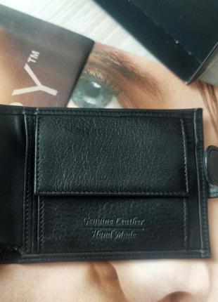 Мужской кошелек levis черный в подарочной упаковке / портмоне на подарок6 фото
